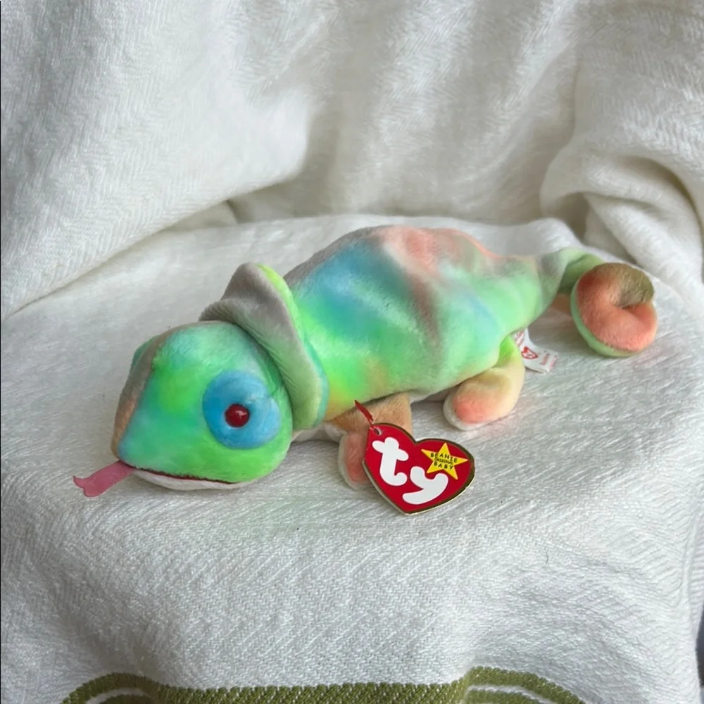 Colorful Chameleon Beanie Baby - Picture 1 of 1
